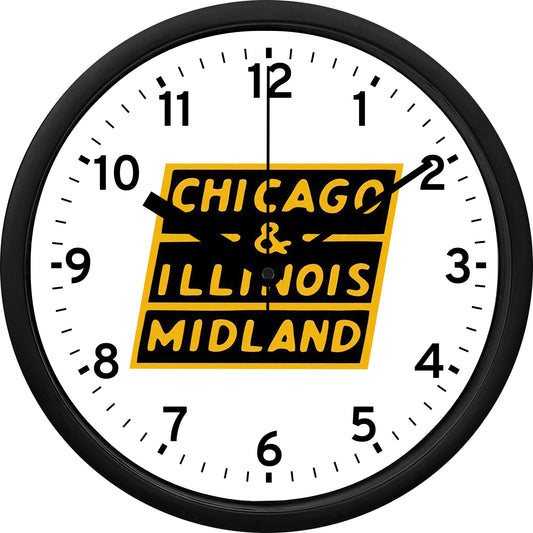 Chicago & Illinois Midland Railroad Wall Clock