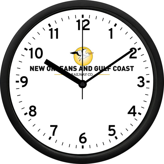 New Orleans and Gulf Coast Railway Wall Clock