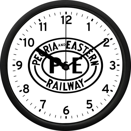 Peoria and Eastern Railway Wall Clock