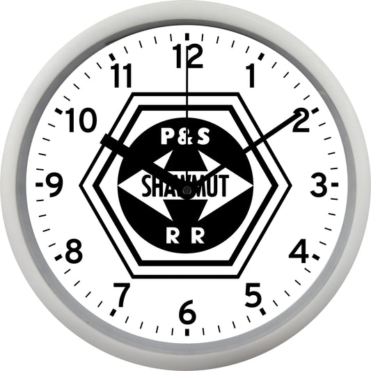 Pittsburg & Shawmut Railroad Wall Clock