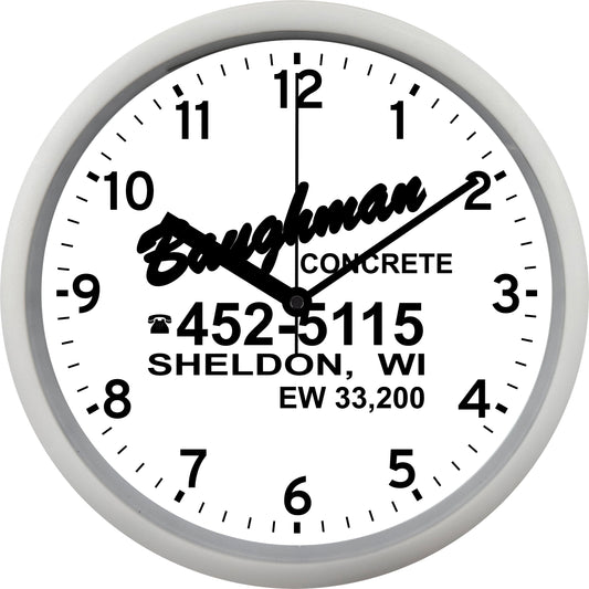 Baughman Concrete Wall Clock