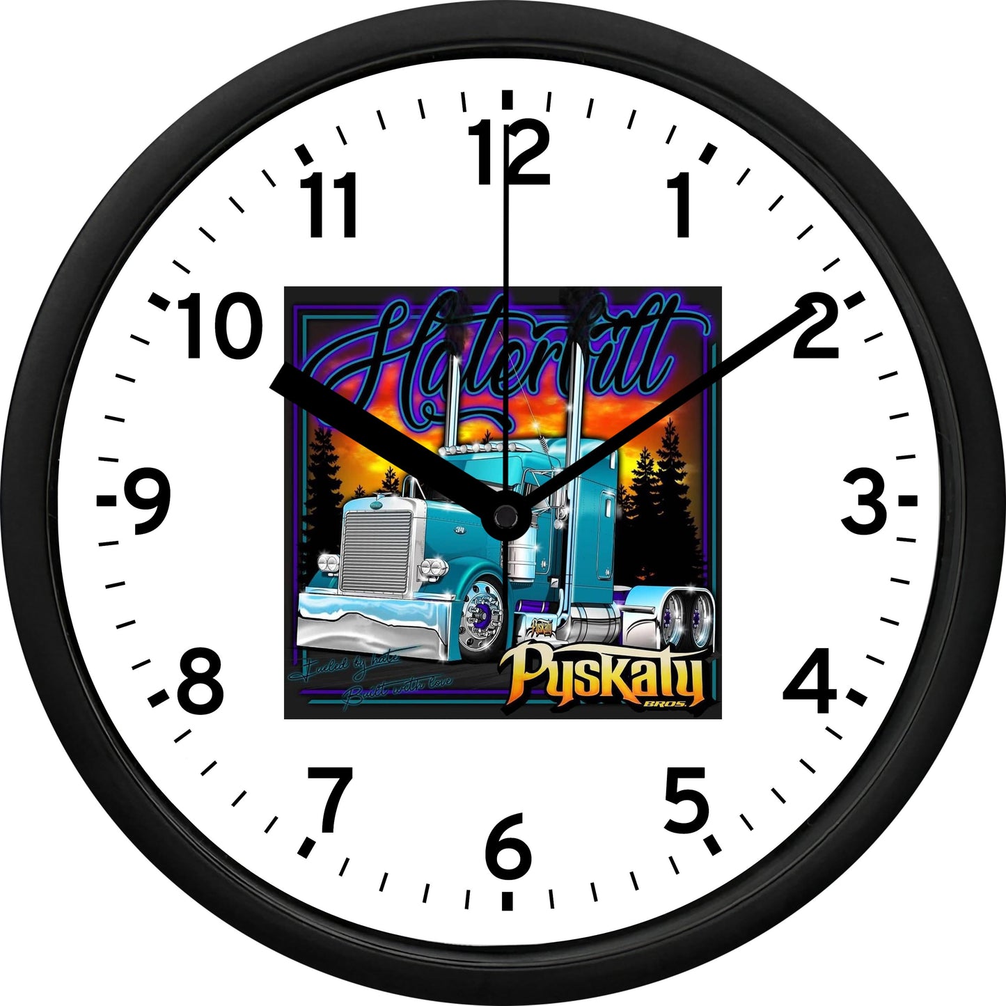 Pyskaty Bros. "Maya Pyskaty's Haterbilt" Wall Clock