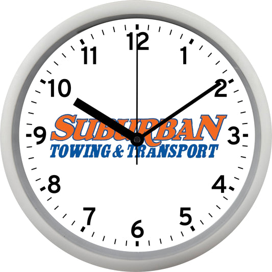 Suburban Towing & Transport Wall Clock