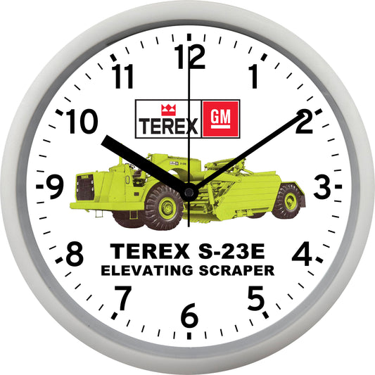 GM Terex S-23E Elevating Scraper Wall Clock