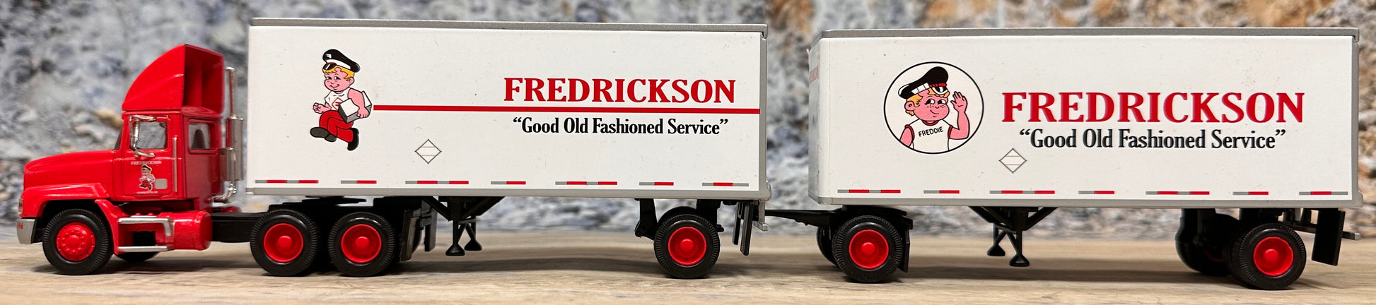 Mach CH600 w/Double 28' Dry Van Pup Trailers "Fredrickson"