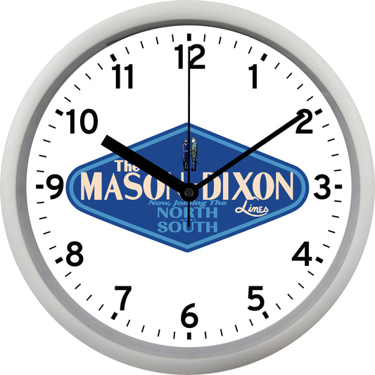 The Mason-Dixon Lines Wall Clock