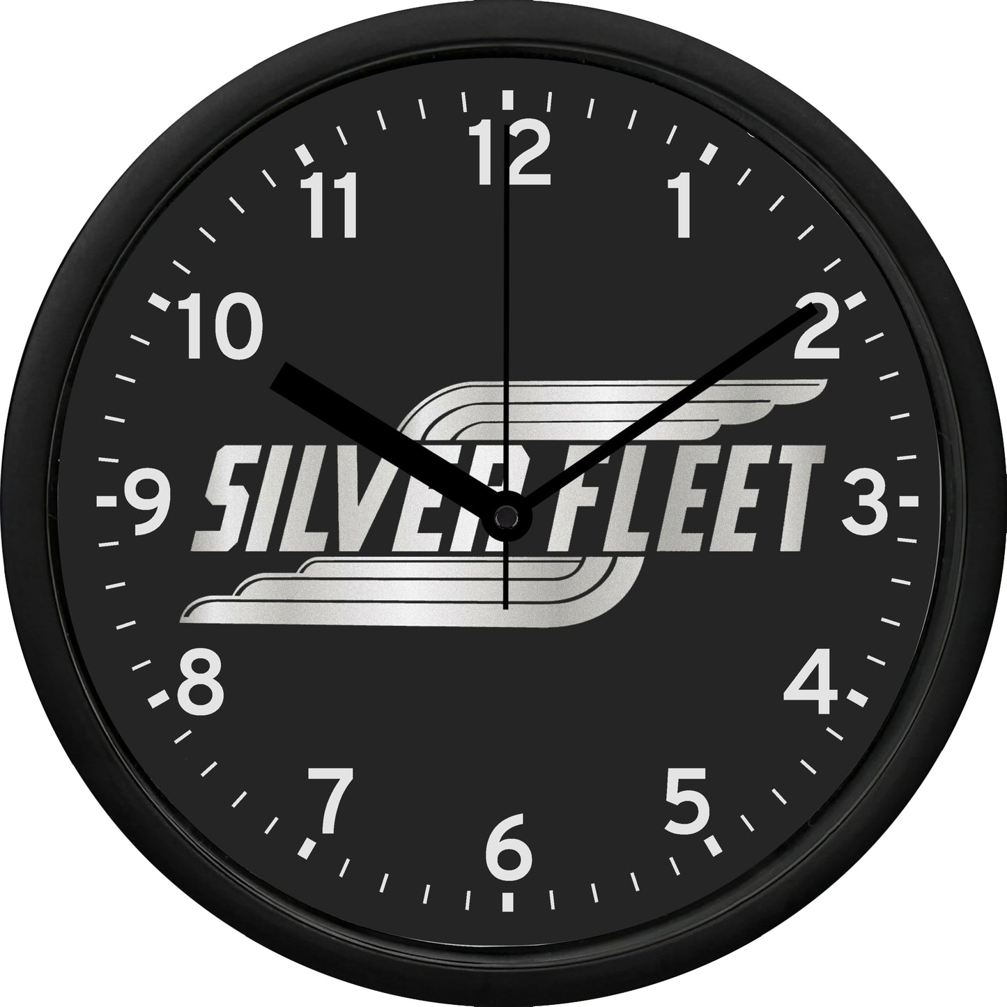 Silver Fleet Wall Clock