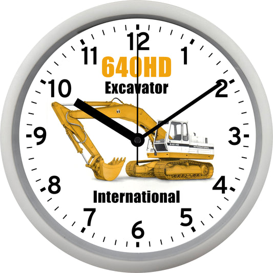 International Harvester Construction "640HD Excavator" Wall Clock