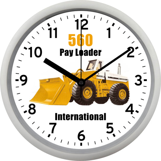 International Harvester Construction "560 Pay Loader" Wall Clock