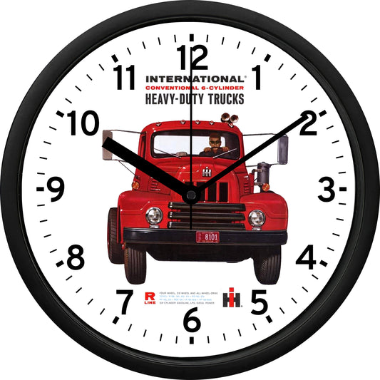 International Trucks R-Line Heavy-Duty Trucks Wall Clock