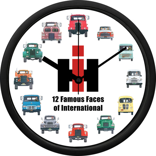 International Trucks "12 Famous Faces of International" Wall Clock