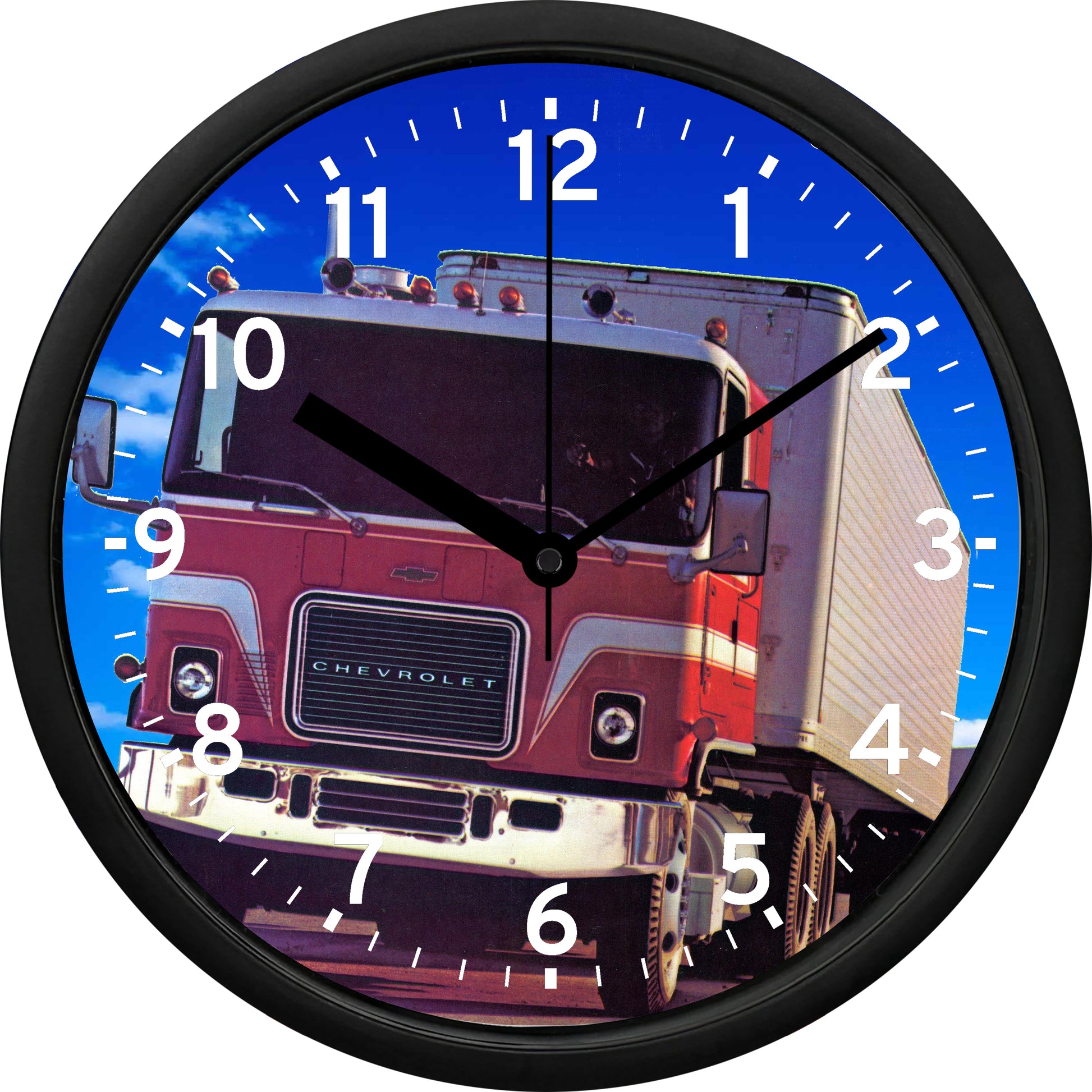 Chevrolet Titan 90 with Box Trailer Wall Clock