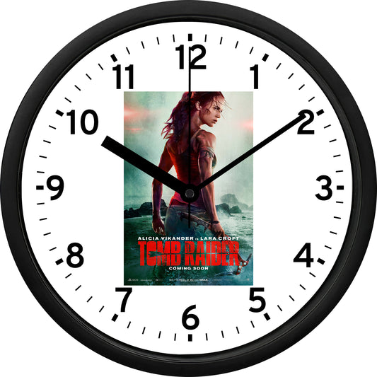 Alicia Vikander "Tomb Raider" Wall Clock