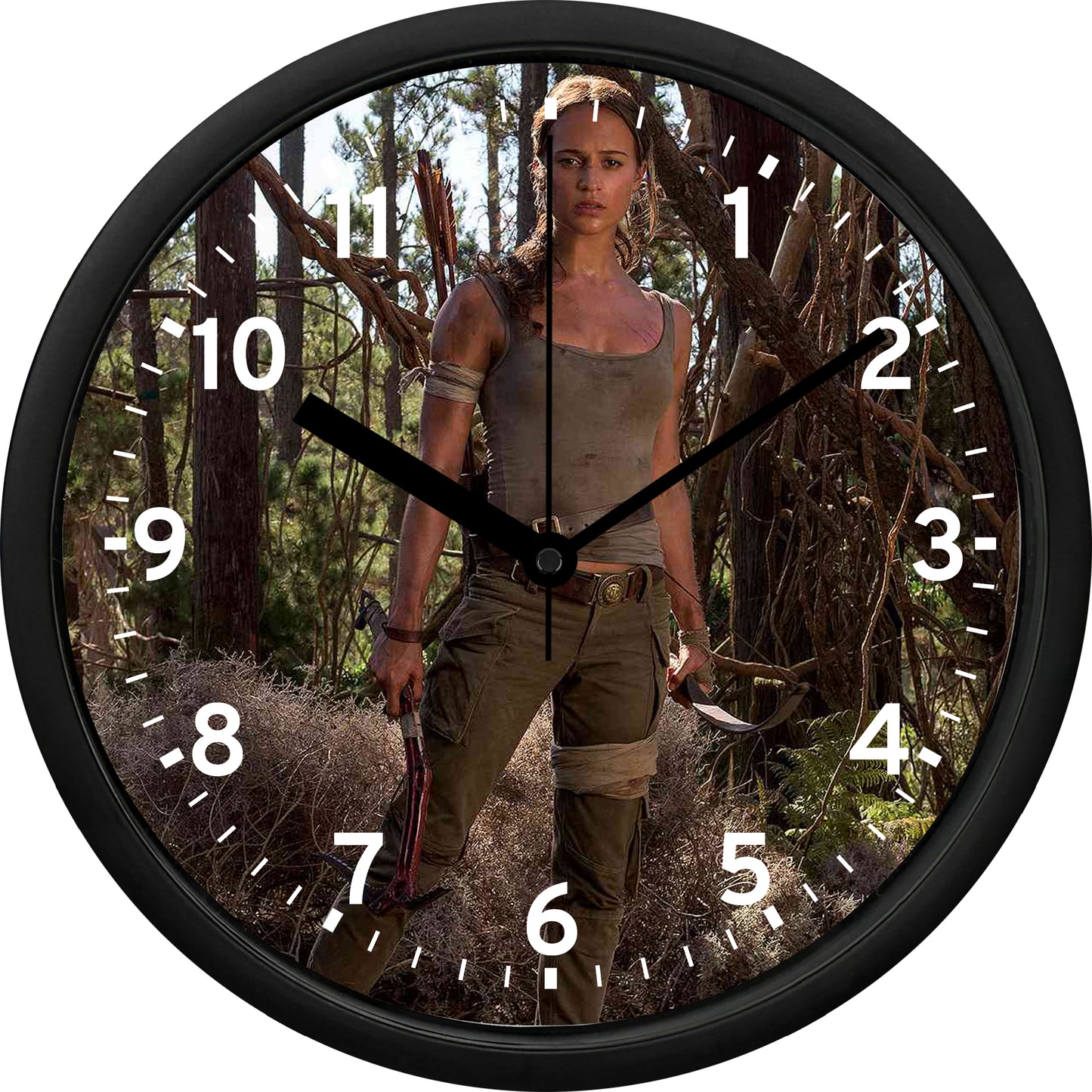 Alicia Vikander "Tomb Raider" Wall Clock