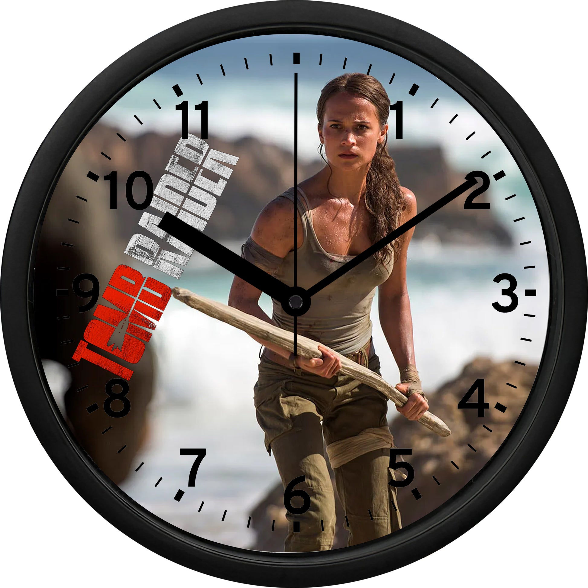 Alicia Vikander "Tomb Raider" Wall Clock