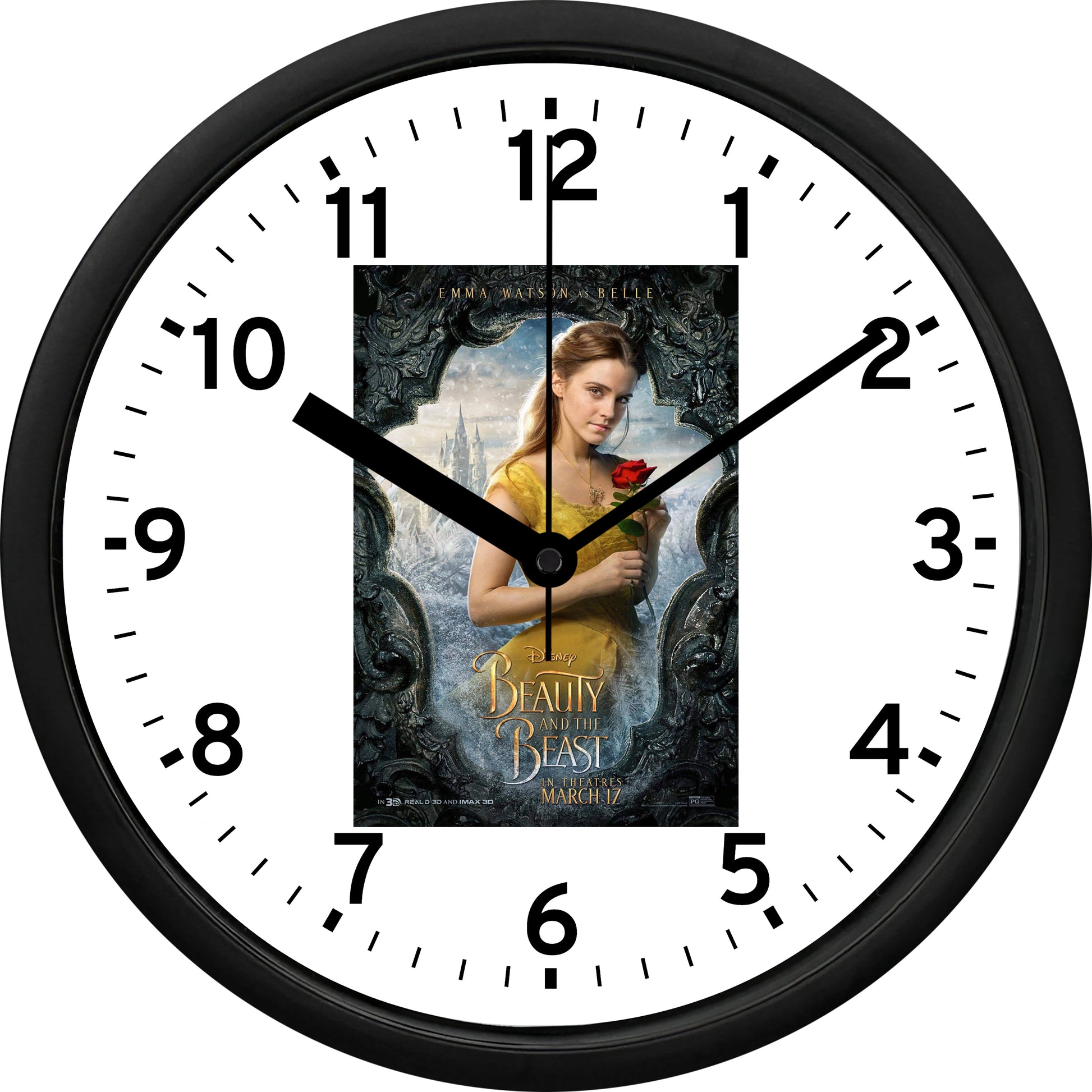 Emma Watson "Beauty and the Beast" Wall Clock