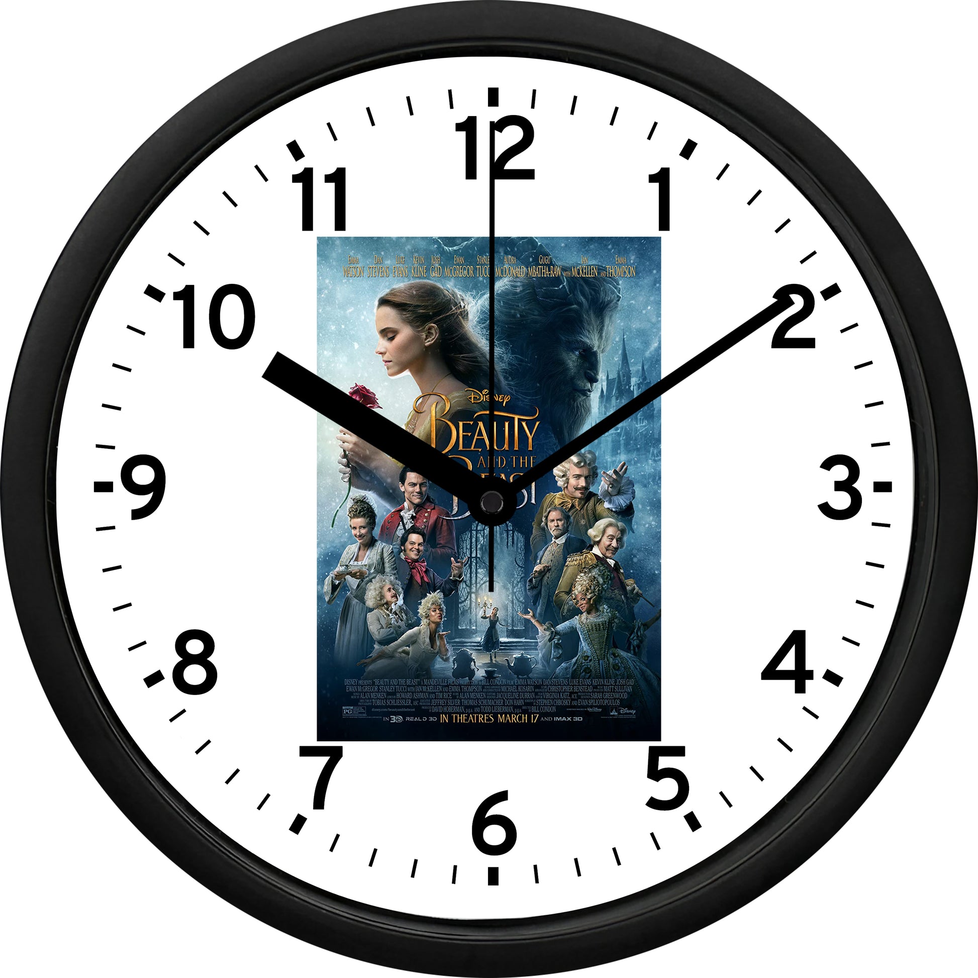 Emma Watson "Beauty and the Beast" Wall Clock