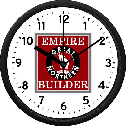 Great Northern Railway Route of the Empire Builder Wall Clock