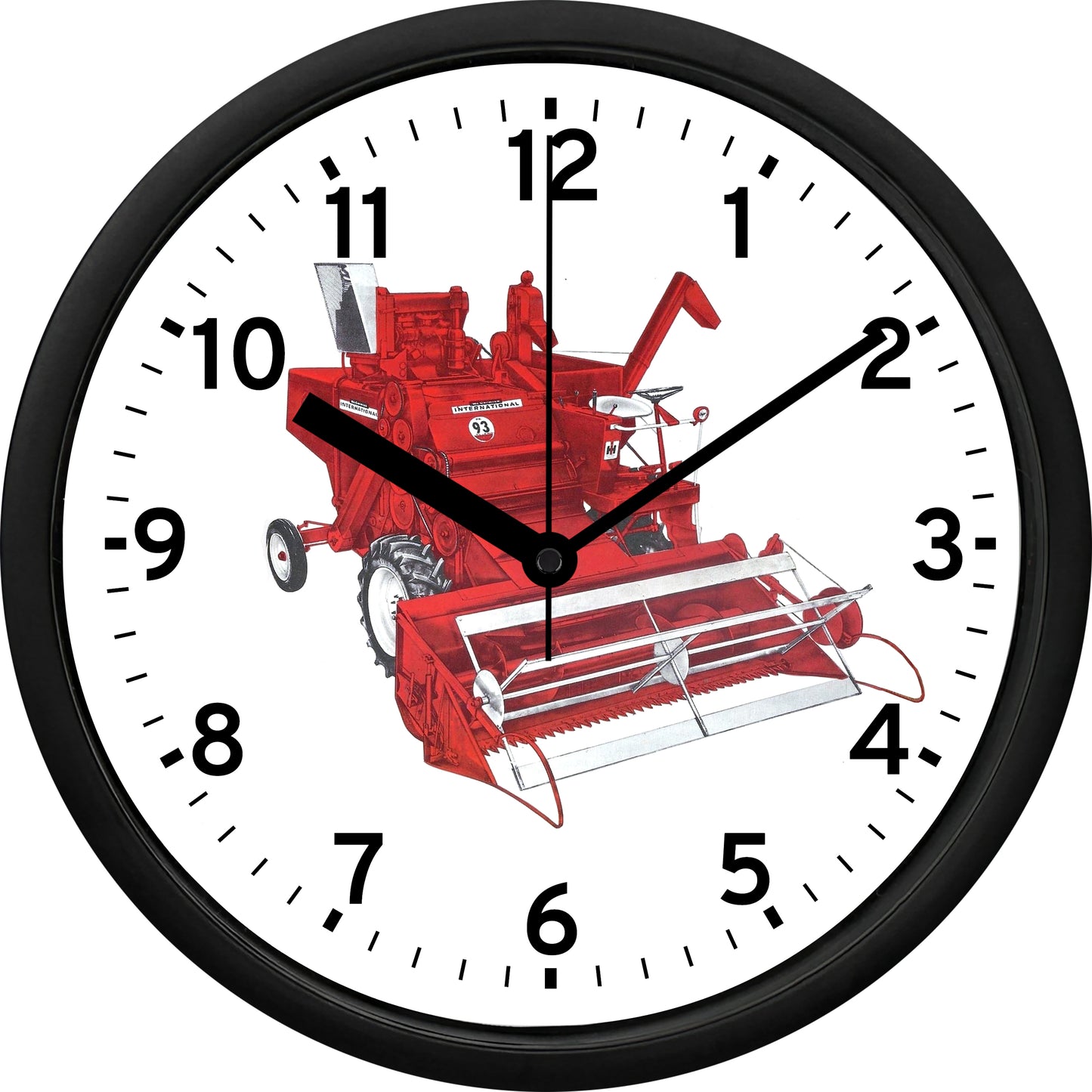 International Harvester Number 93 Self-Propelled Combine Harvester Wall Clock