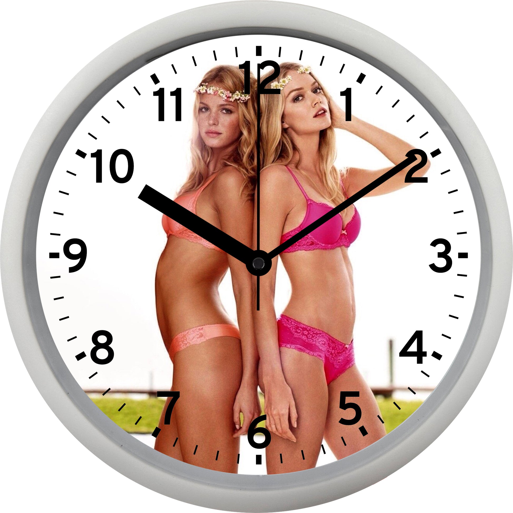 Victoria's Secret Angels Erin Heatherton and Lindsay Ellingson Wall Clock