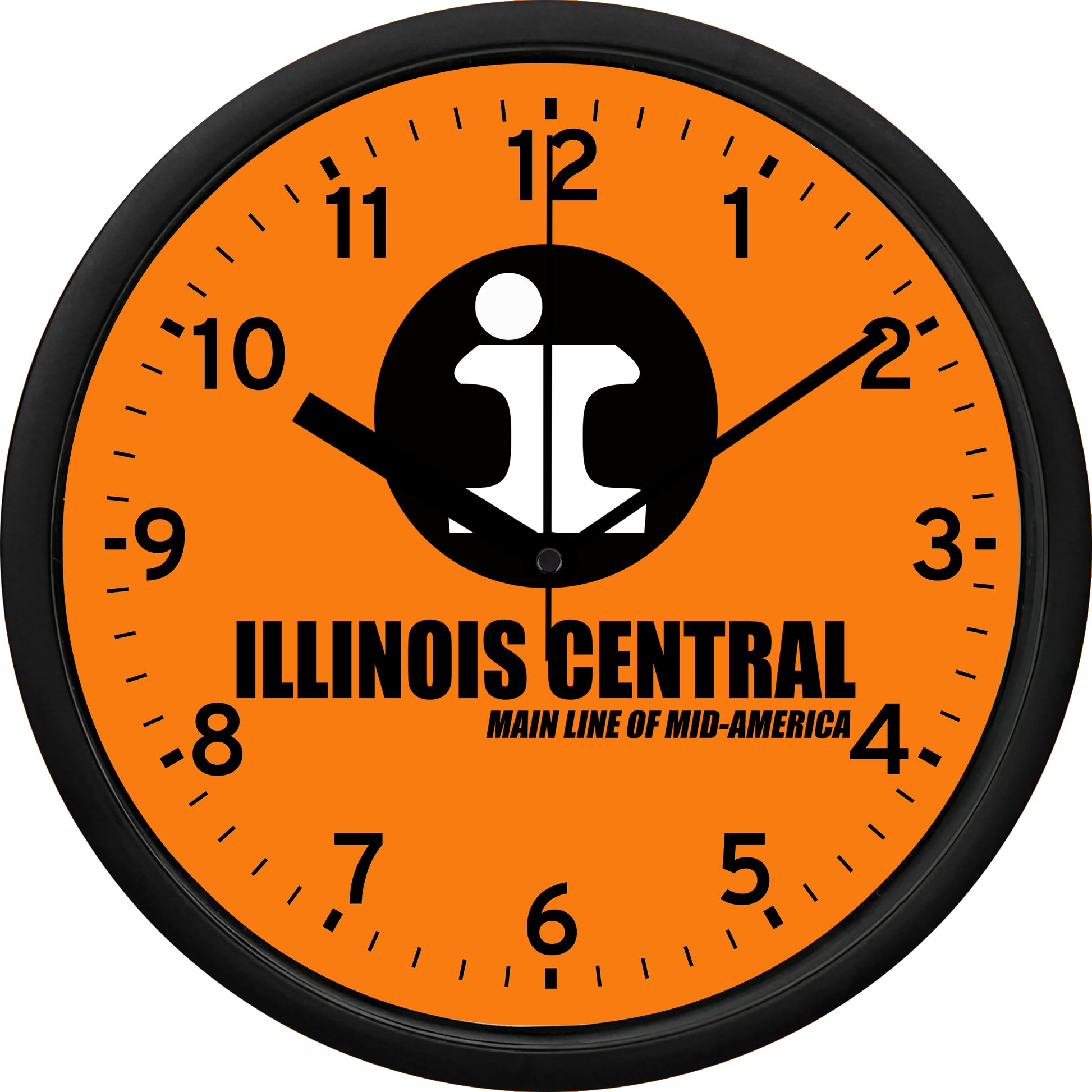Illinois Central Railroad "Main Line of Mid-America" Wall Clock