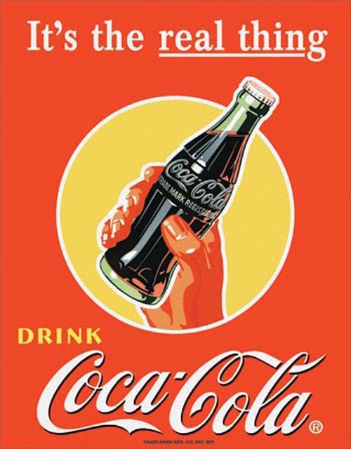 Coke - Real Thing - Bottle In