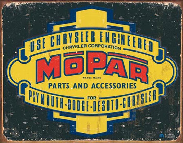 Mopar Logo '37 - '47 (Weathered)