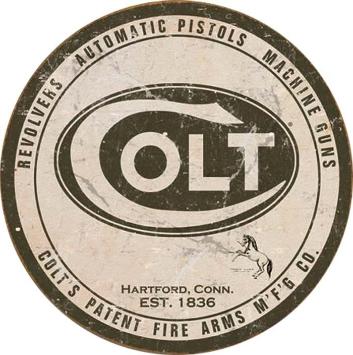 Colt - Logo (Round) (Weathered)