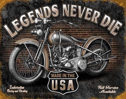 Legends Never Die - Motorcycle (Weathered)