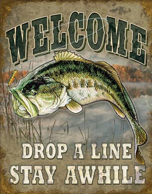 Welcome - Bass Fishing (Weathered)