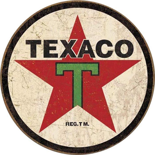 Texaco 1936 Logo - Round (Weathered)