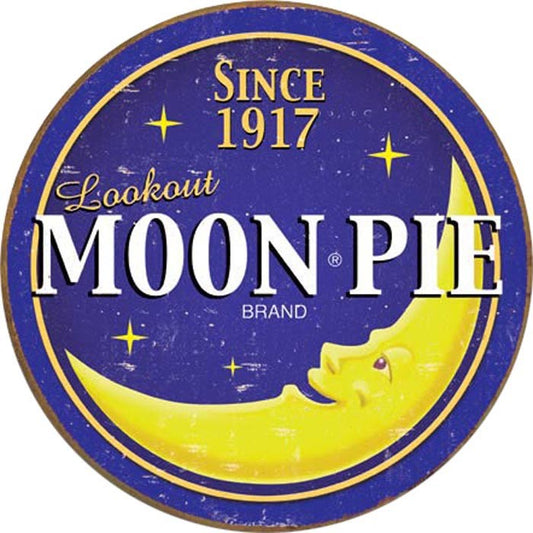 Moon Pie Logo (Round) (Weathered)