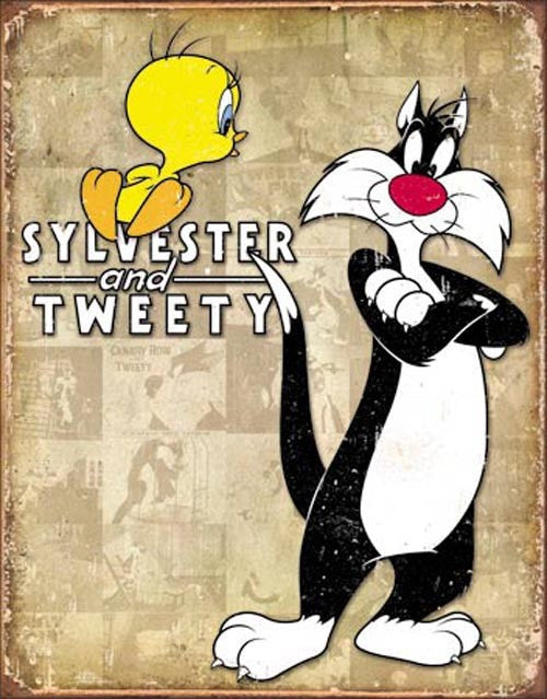 Sylvester & Tweety - Retro (Weathered)