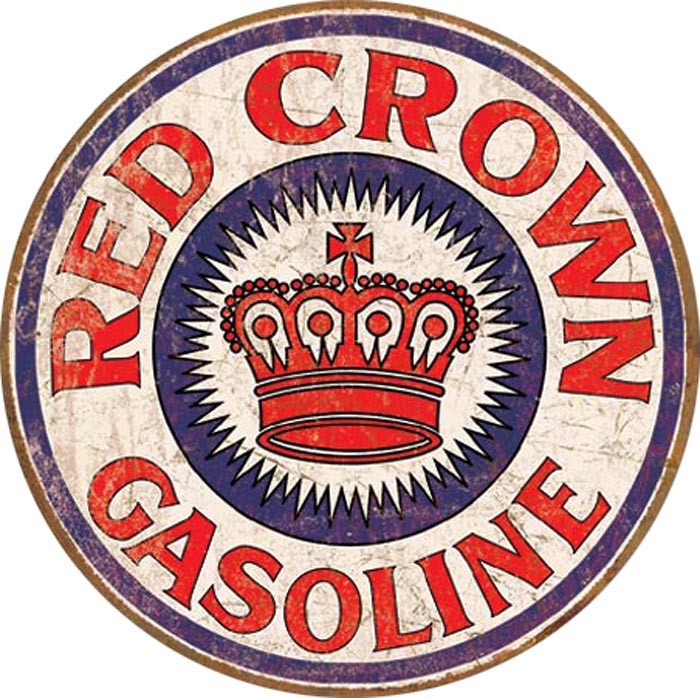 Red Crown Gas (Round) (Weathered)