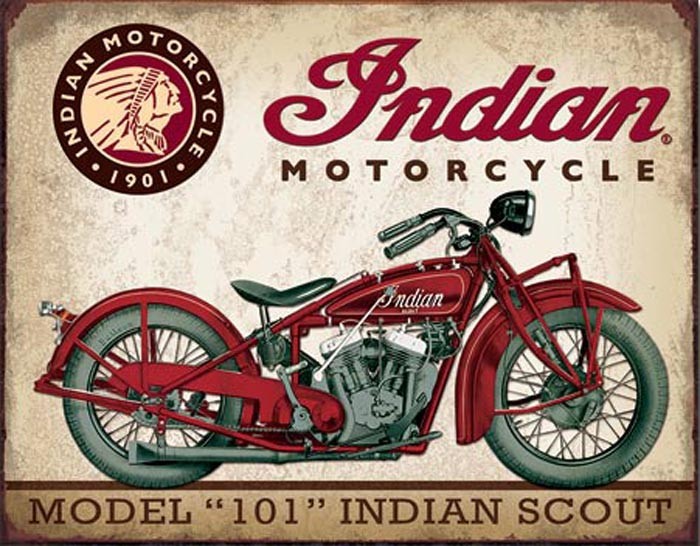 Indian Scout Motorcycle (Weathered)