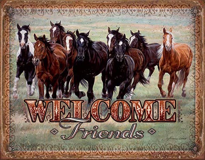 Welcome Friends (Horses) (Weathered)