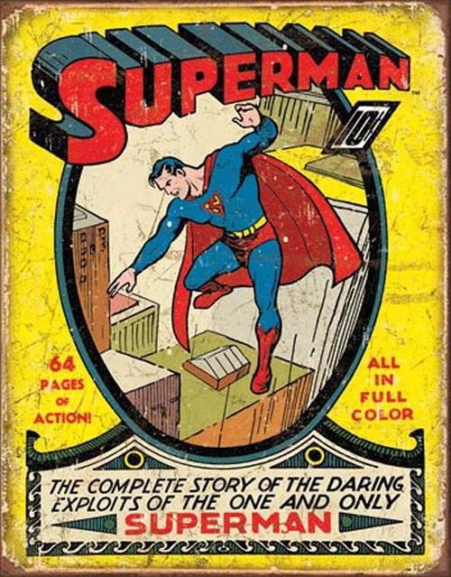 Superman No1 Cover (Weathered)