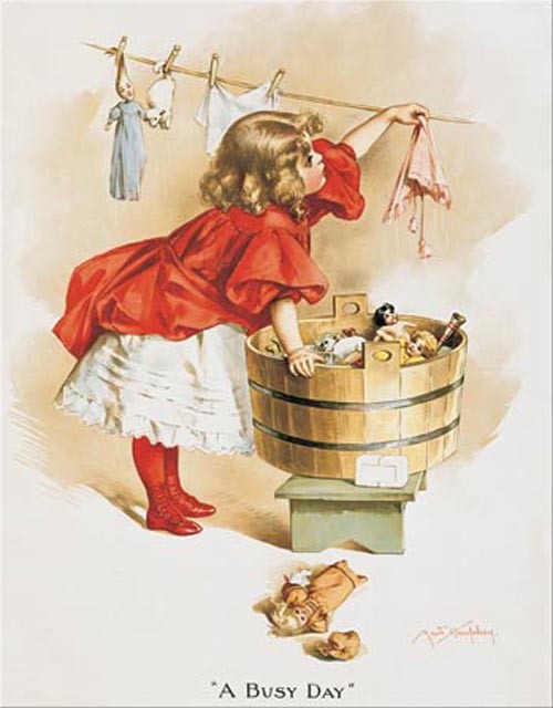 Ivory Soap Girl Washing