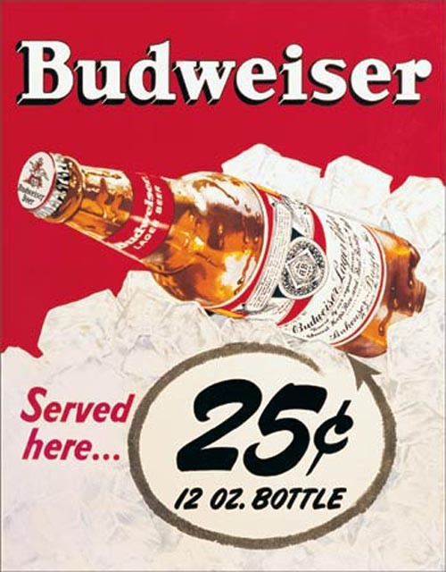 Budweiser - 25 Cents
