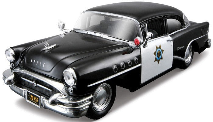 1955 Buick Century Police Car "California" (Black/White)
