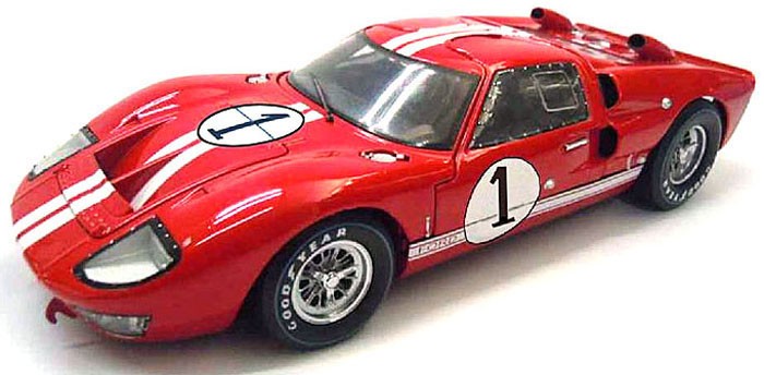 1966 Ford GT40 MK II "LeMans 1" (Red w/White Stripes)